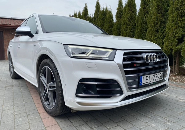 audi sq5 Audi SQ5 cena 152000 przebieg: 124340, rok produkcji 2018 z Raszków